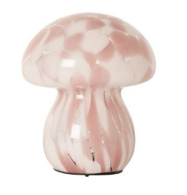 Lampara Mushy Rosa y blanca
