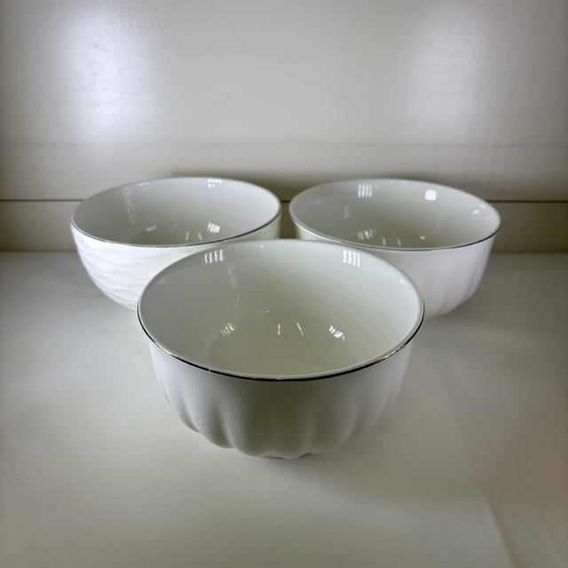 Bol bordure doré par 3 