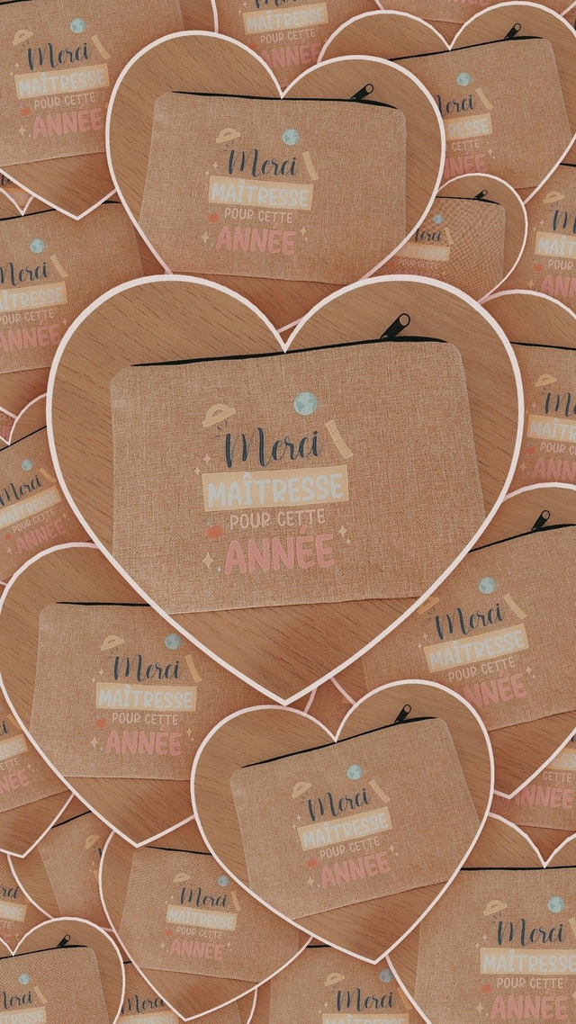  Trousse Gourmande "Merci Maitresse de m'apprendre tant de jolies choses "