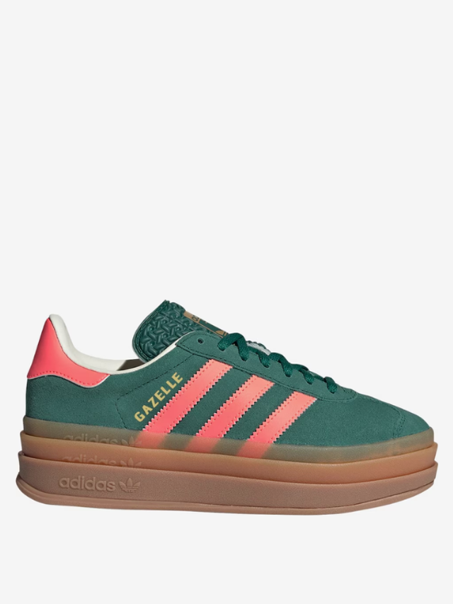 Adidas Gazelle Bold Collegiate Green & Signal Coral (Taille 38 2/3)