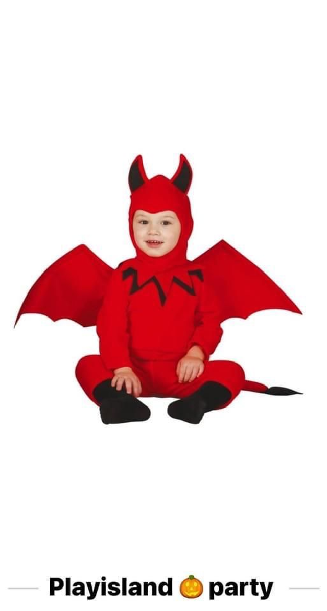 HALLOWEEN COSTUME DIAVOLETTO CON ALI 