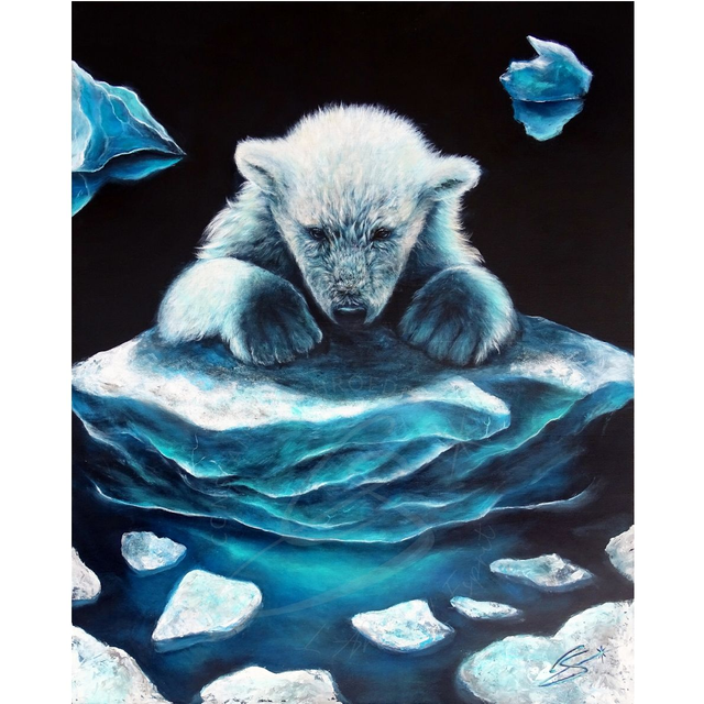 Ourson polaire &quot;silence de glace&quot;