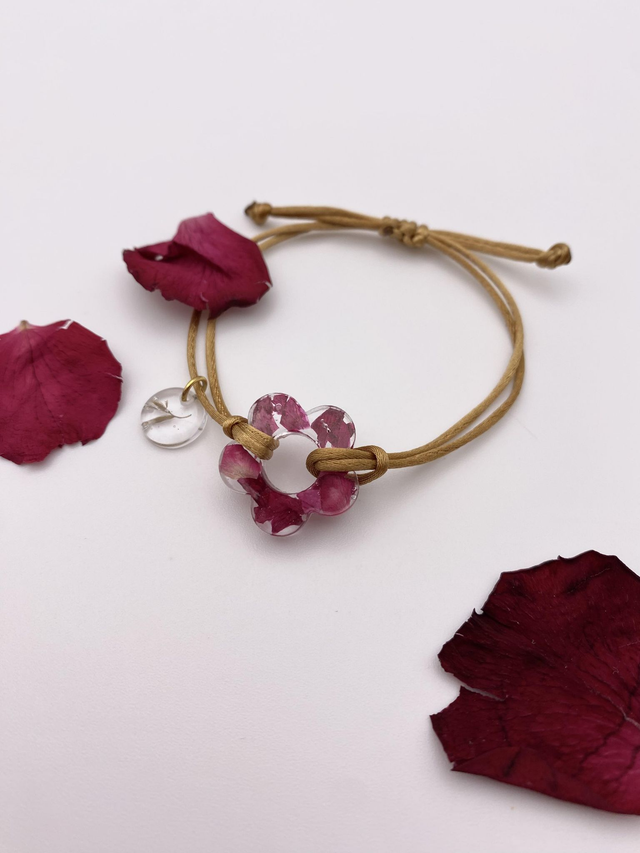 Bracelet pétales de rose