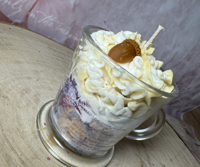 Bougie exquise nougat blanc