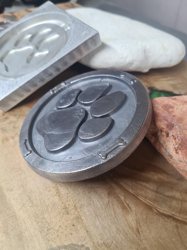 Dog Paw and Bone Custom Designed Emblem