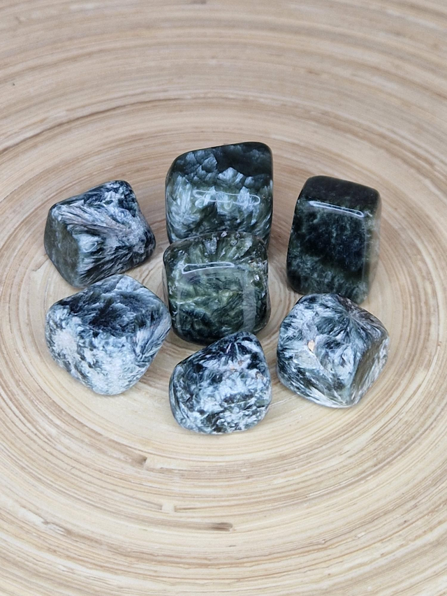 Séraphinite - Pierre roulée