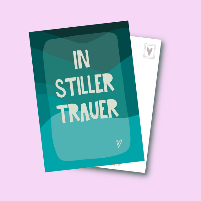 In Stiller Trauer - Postkarte
