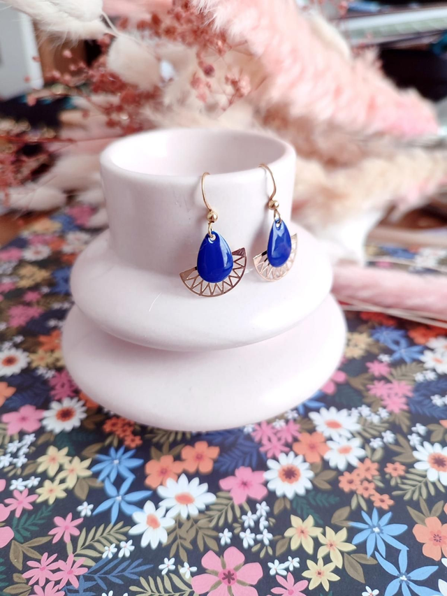 Boucles d'oreilles dorées LUNA