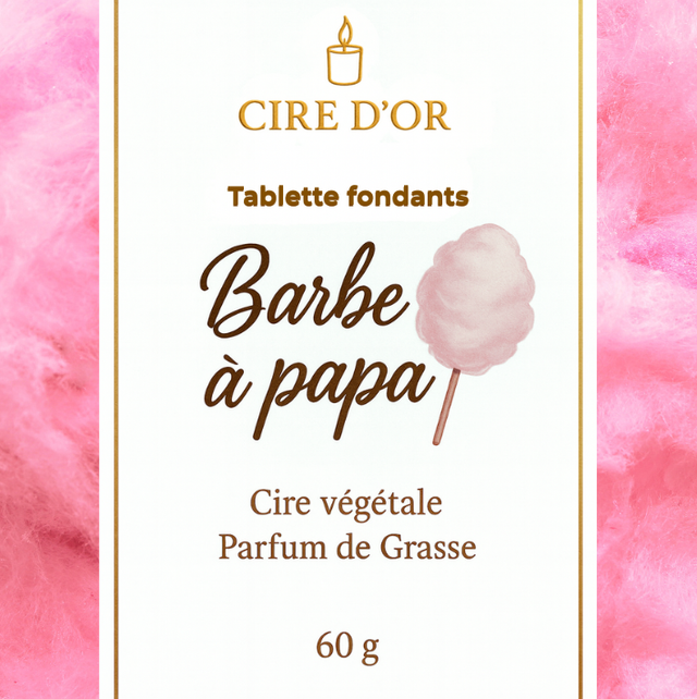 Tablette de fondants Barbe à papa