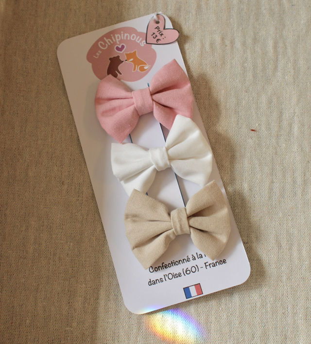 Lot de 3 barrettes / Chipinous