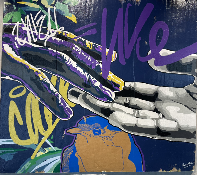 TOUCH STREET [PEINTURE SUR CARTON]