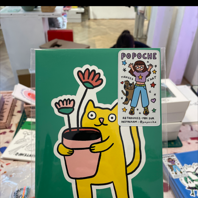 Pop16 chat jardinier A5 - Popoche 