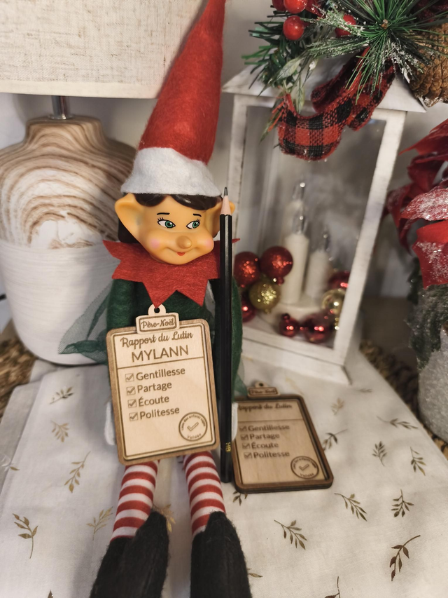 Rapport du Lutin personnalisé en bois