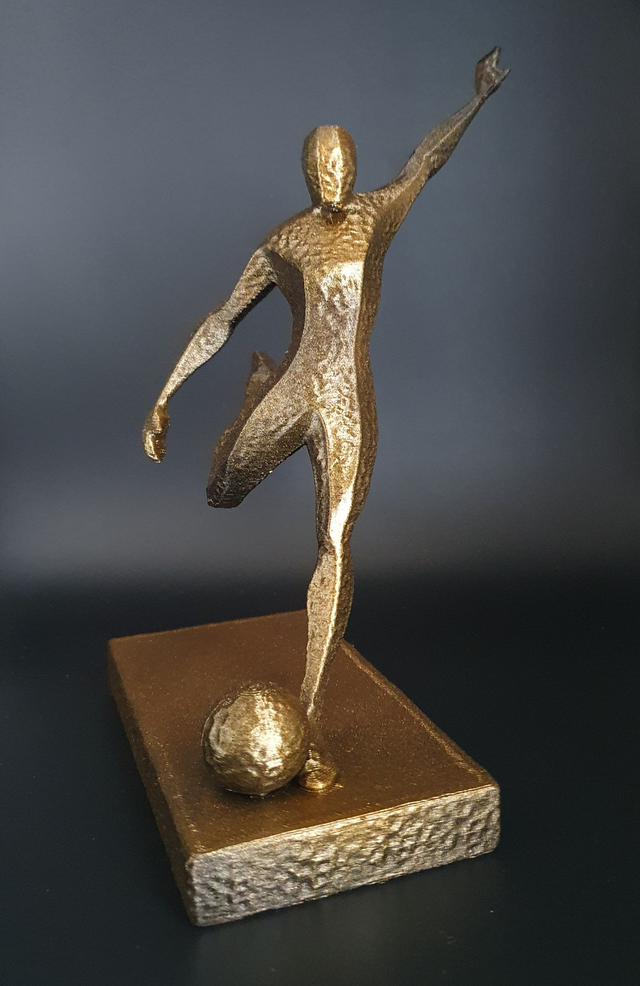 Trophée statuette de footballer