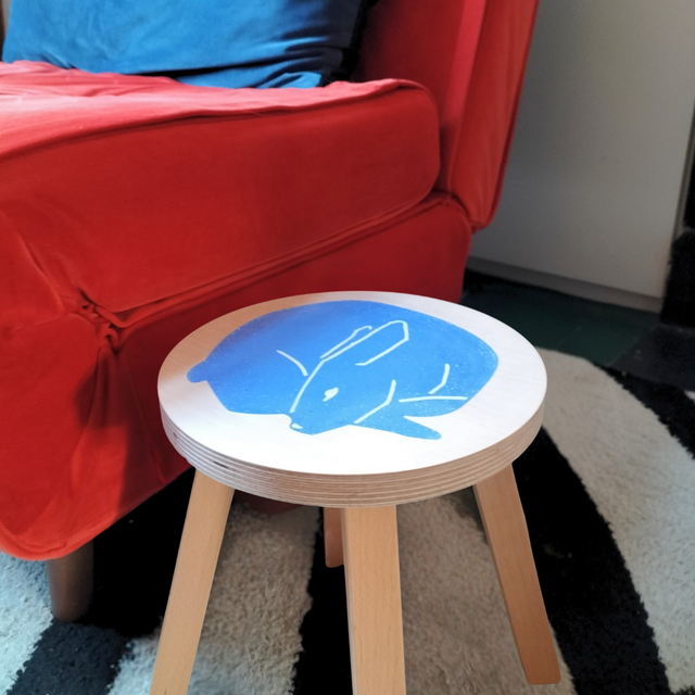 Lapin - Tabouret enfant