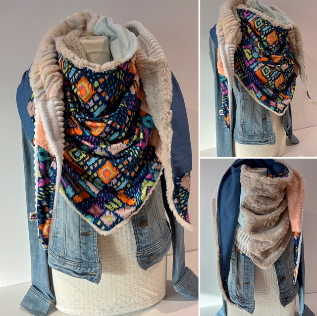 Maxi Chèche Double Patchwork 336