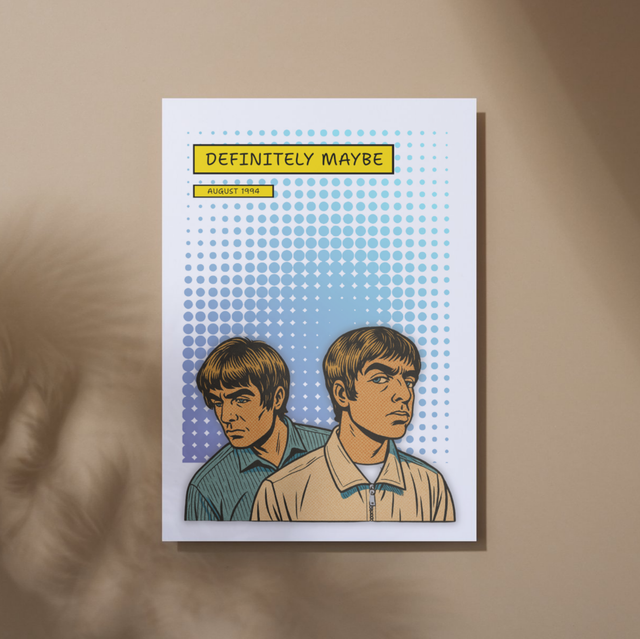 Oasis Definitely Maybe Music Poster