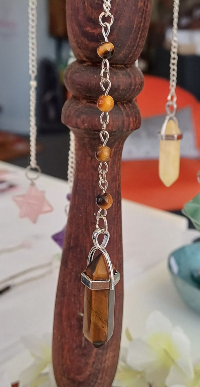Tiger's Eye Pendulum