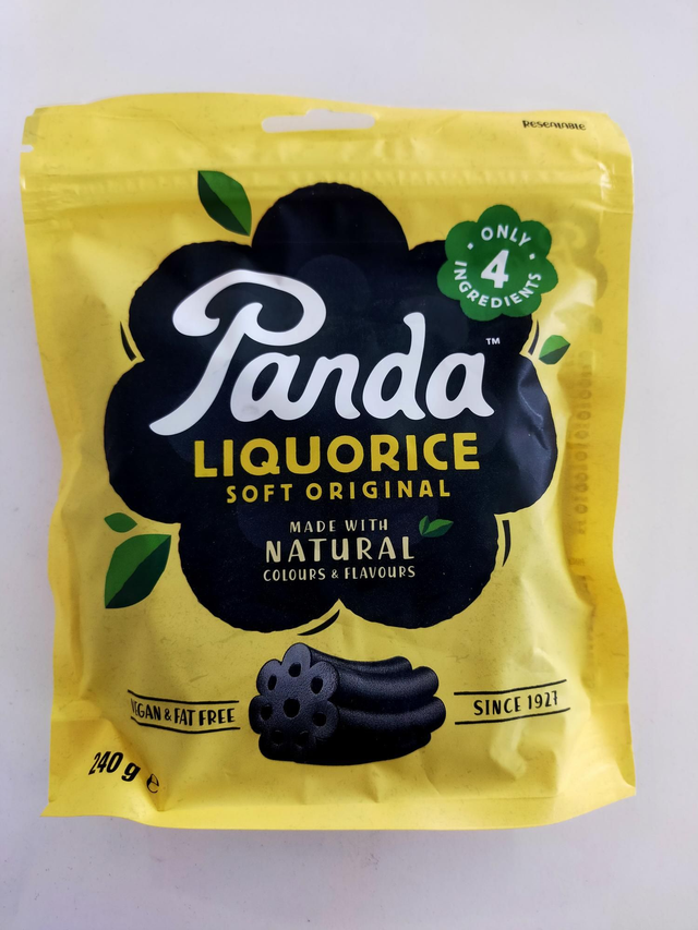  Natural Liquorice Cuts 240g (Panda) 51577