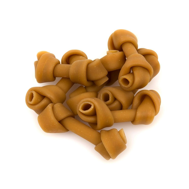 Rawhide Free Peanut Butter Veggie Knotted Bones Dog Chews 100g 