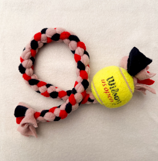 Trektouw met bal (55cm)