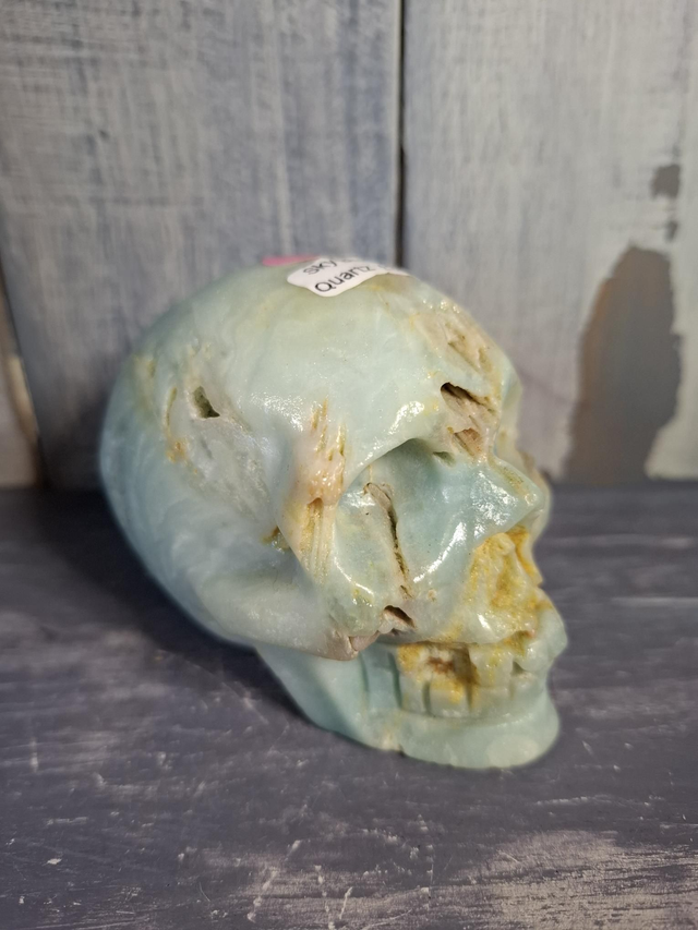 Sky Blue Quartz Skull 