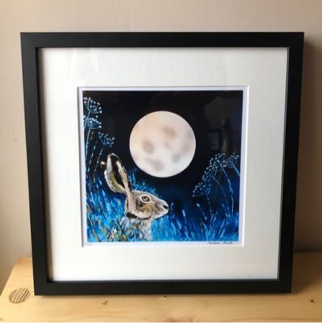 Moonlit Hare Large (print)