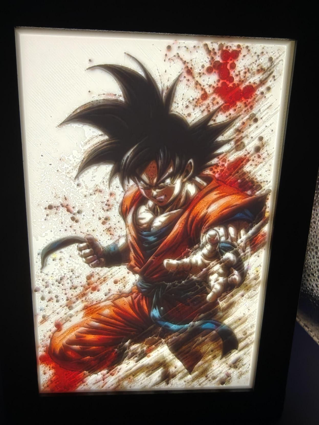 Lanterne Dragon Ball Z – Lithophanie Couleur