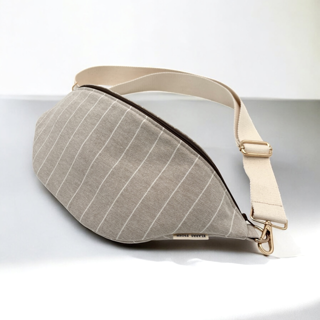 Bauchtasche - brauner Canvas
