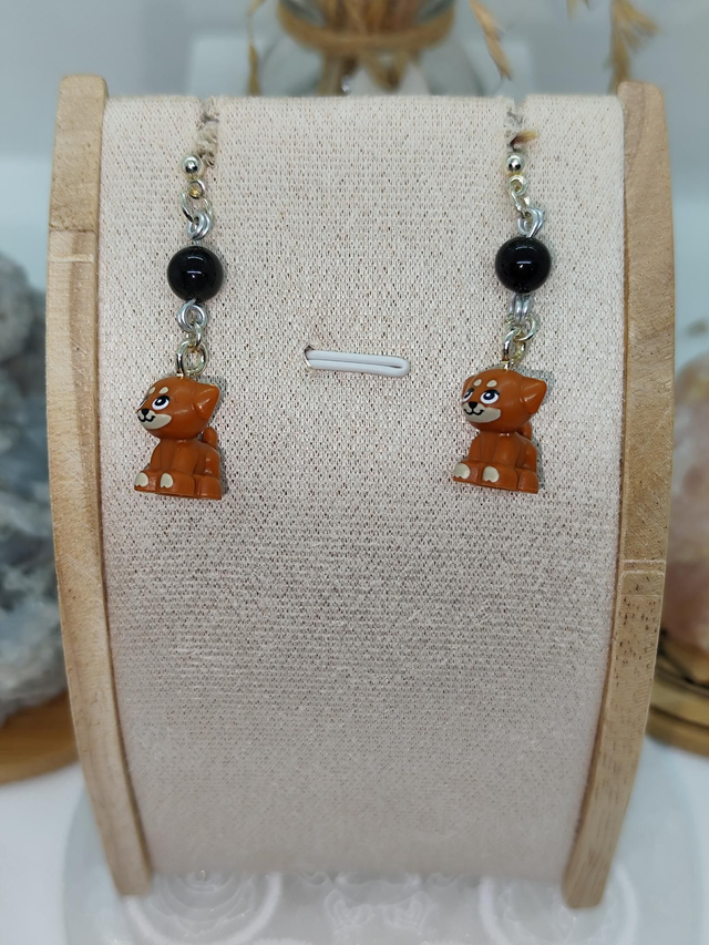 Obsidienne doré chien 