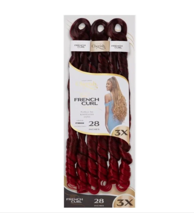Cherish Bulk : 3X PS Spiral French Curl  22 (Col. 3T1B99J530)