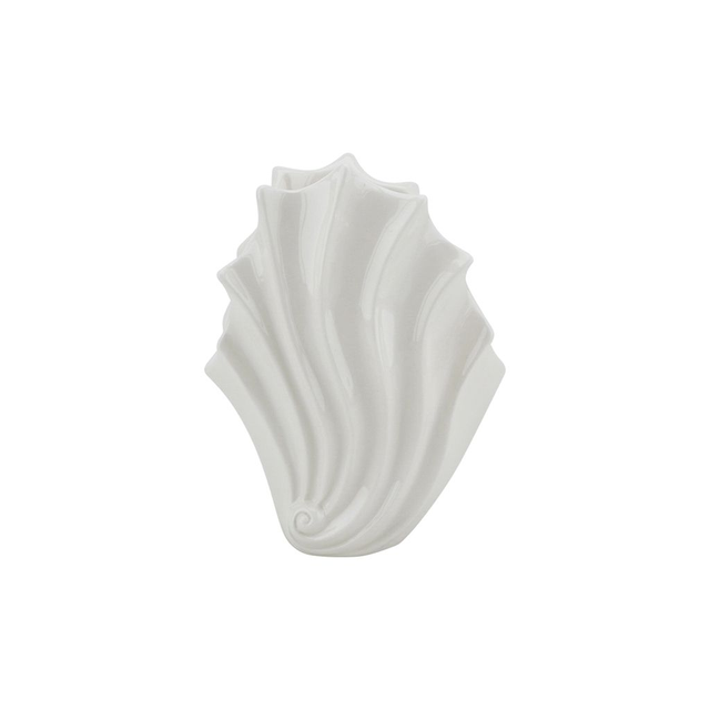 Vase coquillage haut blanc
