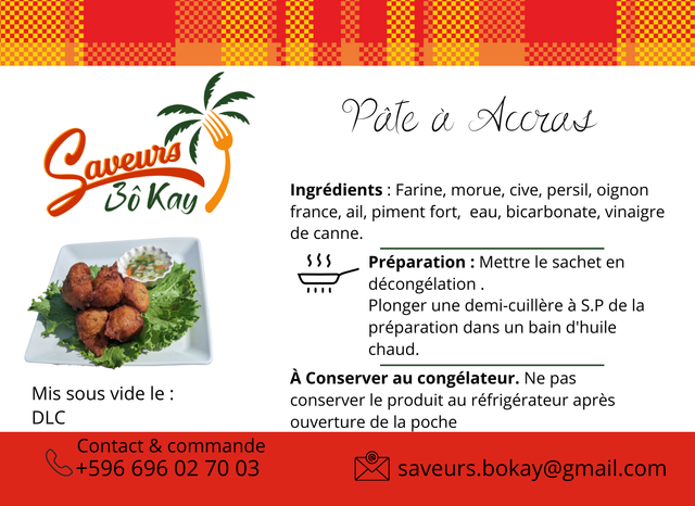 Pâte à accras 500G