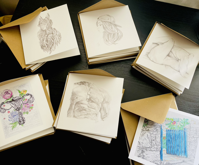 Set of 6 Greetings Cards