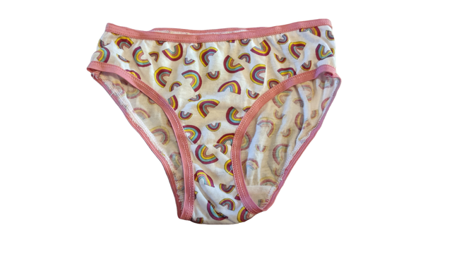 Culotte blanche arc-en-ciel 10 ans (Abasics)