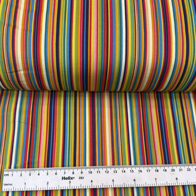 Multi Stripe Cotton Needlecord 