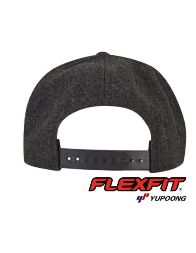 🧢 CASQUETTE FLEXFIT SNAPBACK MELTON WOOL CUSTOM 3D COMPRIS*