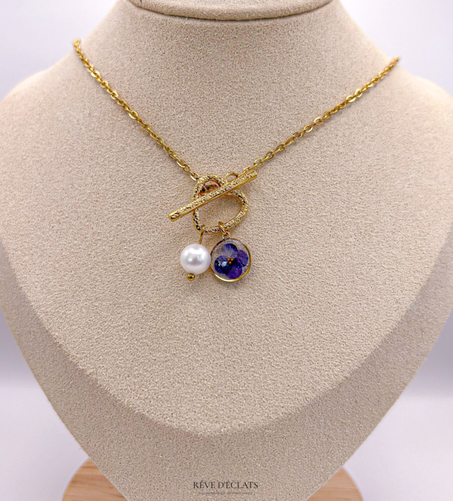 Collier - Fleur de clitoria