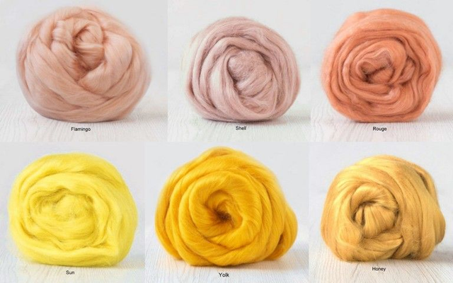 Viscose - Orange - Yellows - Peach, 50g