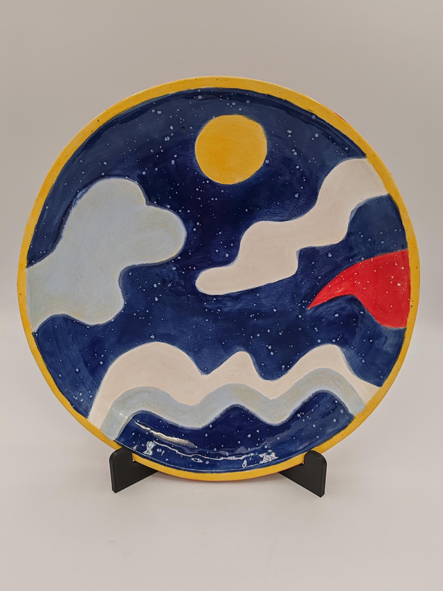 Assiette nuit étoilée 