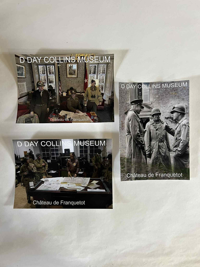 Lot de 3 cartes  postale musée