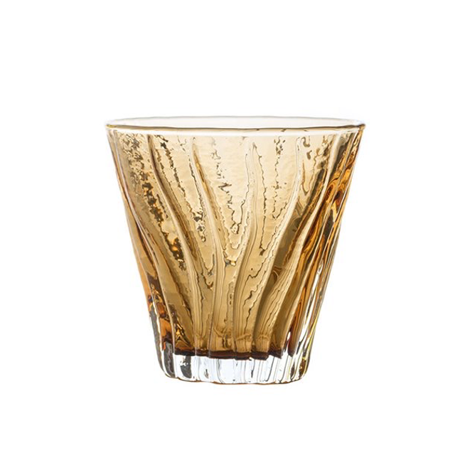 Verre a eau « Rock » Ambre
