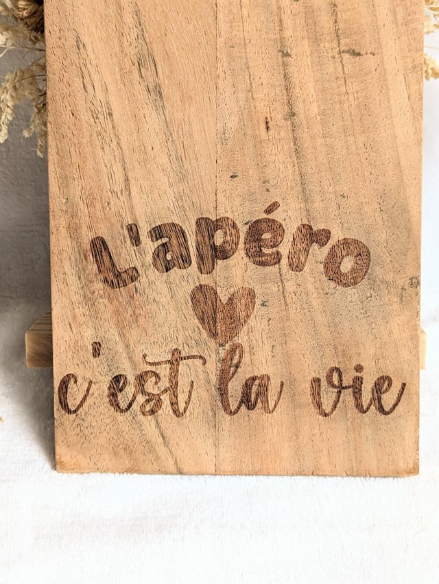 Planche a découper - L'apéro c'est la vie