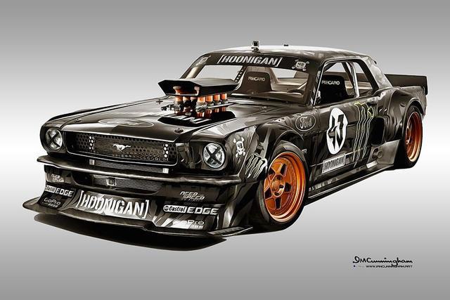 C180205 Ford Mustang HOONICORN Ken Block 1965