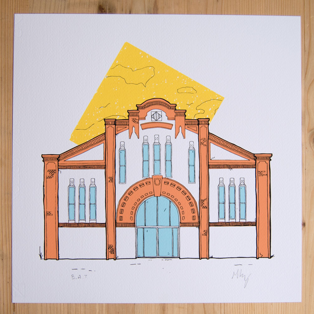 El Mercat del Pla – serigrafia