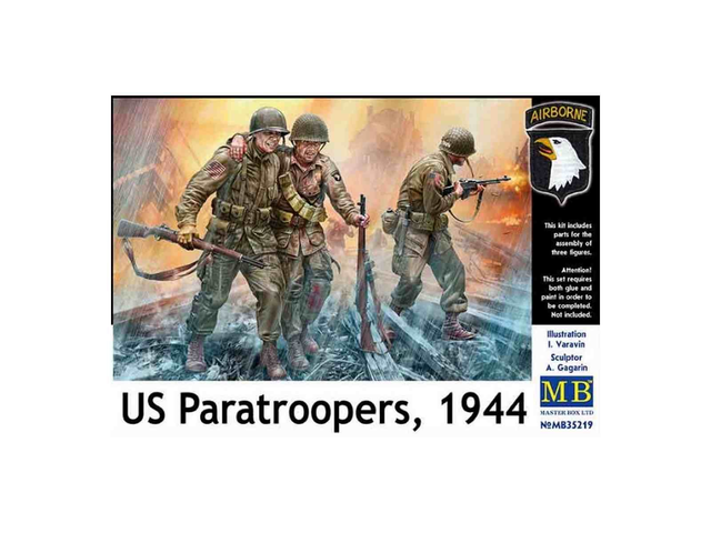 US Paratroopers, 1944 - masterbox 35219 1/35