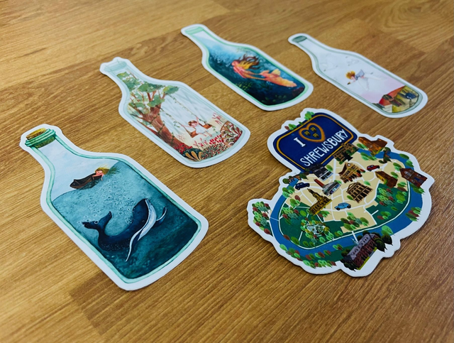 Life in a Bottle - Vinyl Stickers Packs