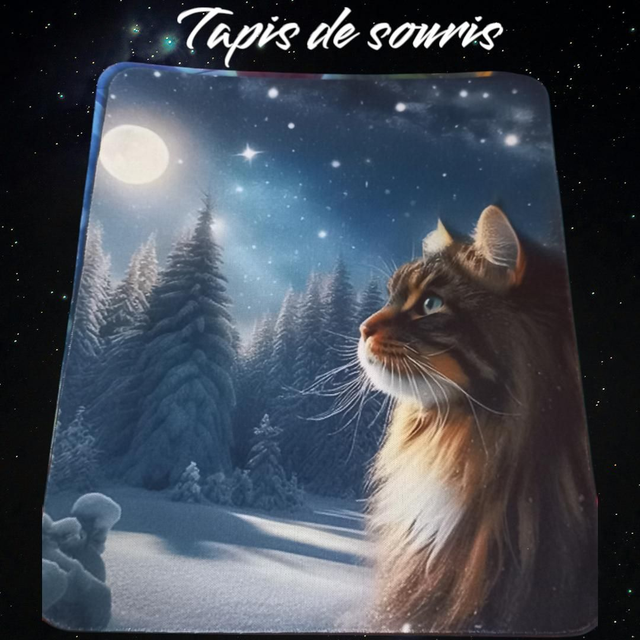 Tapis de souris chat