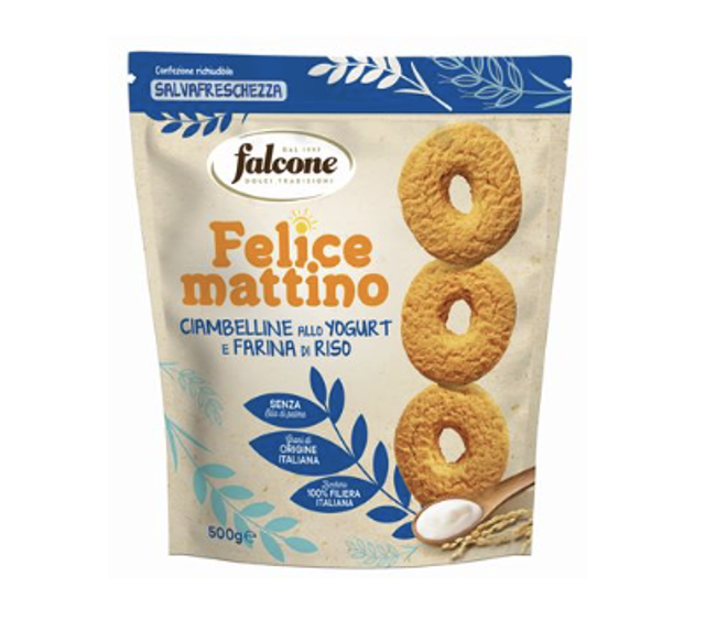 Falcone - Felice mattino - Cambielle yoghurtos -rizs lisztből 500g