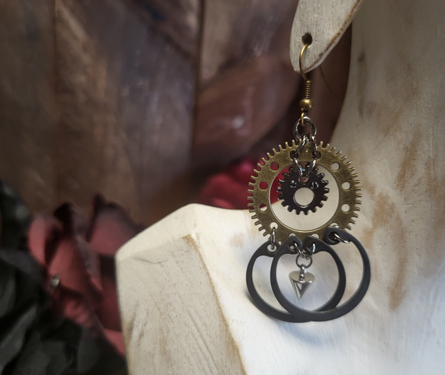 Boucles d'Oreilles "Convergences d'Acier"